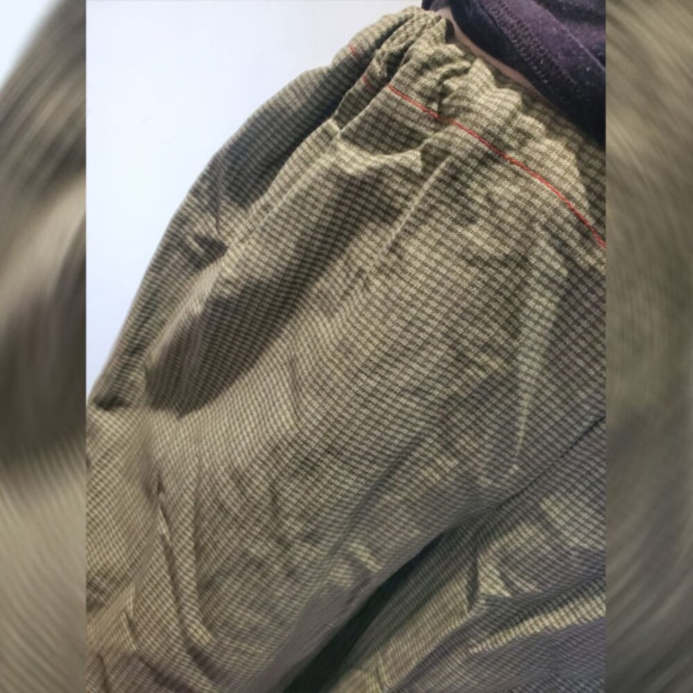 SOLD Far Out Pants - Green Checks